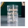 MPM 4 Tier Rotatable Organizer With Lid, Acrylic Jewelry Holder, Rotating Accessories Container, Clear Storage Tray for - 3 of 4