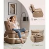 Electric Rocking Recliner Chair with Vibration and Heating, Swivel Massage Chair - 4 of 4