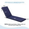 Pellebant 2 Pcs 70 inch Chaise Lounge Cushion for Patio Poolside Garden Deck Indoor Outdoor Chaise Lounge - 2 of 4