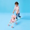 Pink Dot Bear Fold-Up Doll Stroller for 14" - 16" Dolls - Gigglescape™ - 2 of 4
