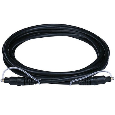 Monoprice S/PDIF (Toslink) Digital Optical Audio Cable - 10 Feet - Black | Gold Plated Ferrule,Molded Strain Relief