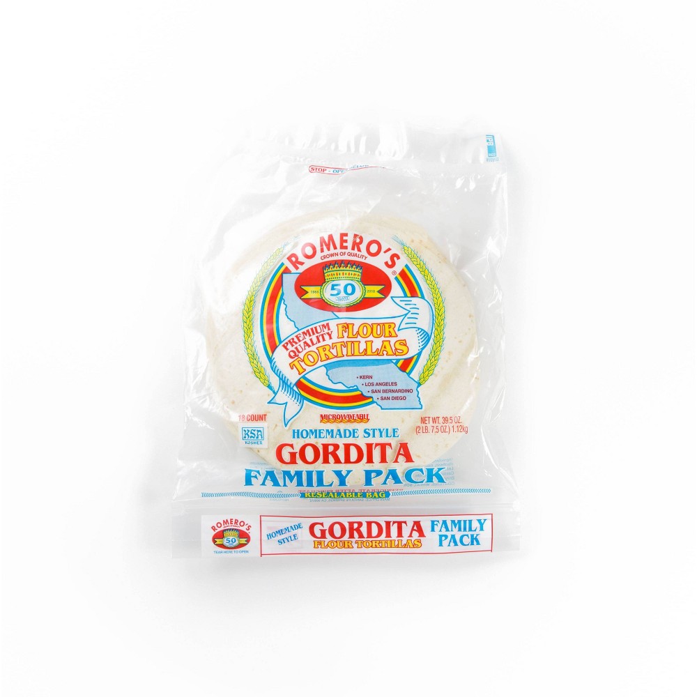 Romero's Homemade Style Gordita Flour Tortillas - 18ct / 39.5oz