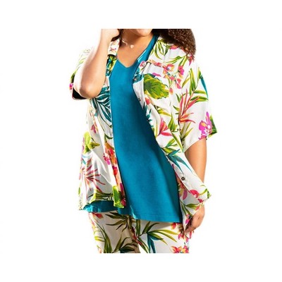 Women's Short Sleeve Ibiza Shirt - Plus - On The Plus Side