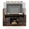 TV Stand for 65+ Inch TV, 33" Tall Farmhouse Entertainment Center with Sliding Barn Door, Wood TV Consoles for Living Room - 2 of 4