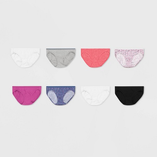 Hanes Women's Core Cotton Bikini Panties 6pk - 9, Assorted