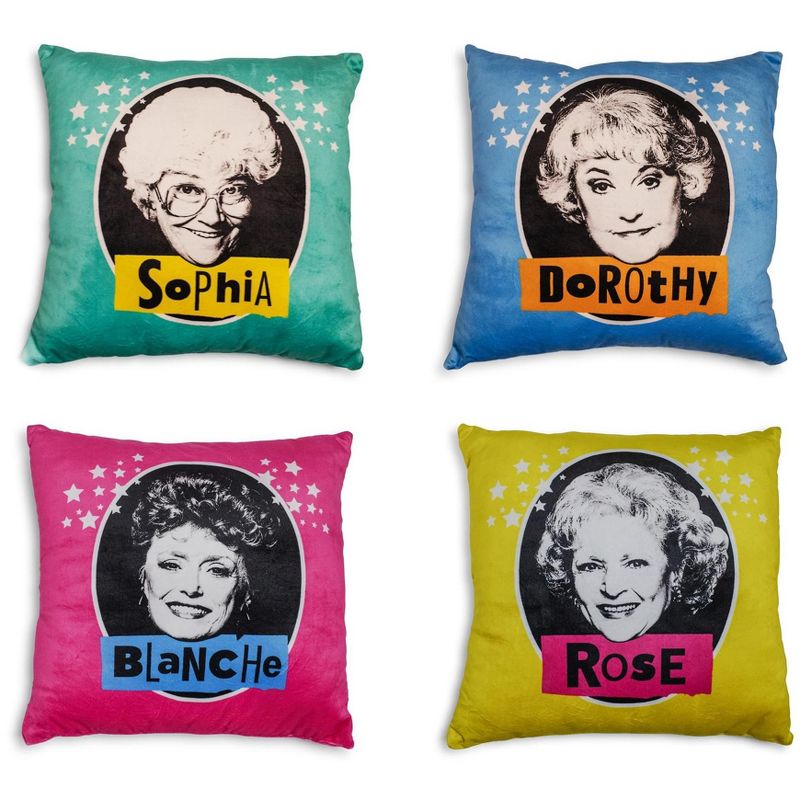Just Funky The Golden Girls 14-Inch Character Throw Pillows | Set of 4, 1 of 7