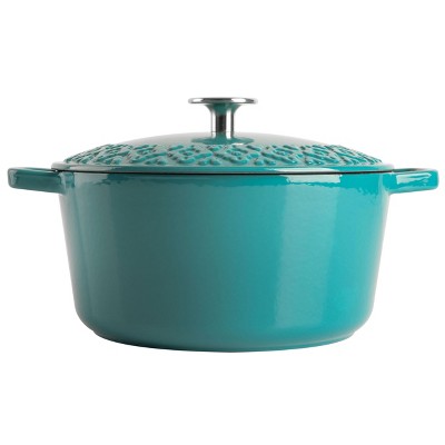 Spice By Tia Mowry Savory Saffron 3.5 Quart Enameled Cast Iron Dutch Oven with Lid