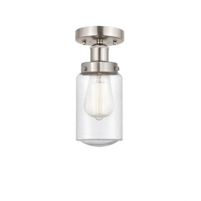 Dover - 1 Light Semi-Flush Mount In Industrial Style-8.25 Inches Tall and 6.5 Inches Wide
