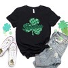Simply Sage Market Women's Teacher Checkered Shamrock St. Patrick's Day Short Sleeve Graphic Tee - 3 of 3