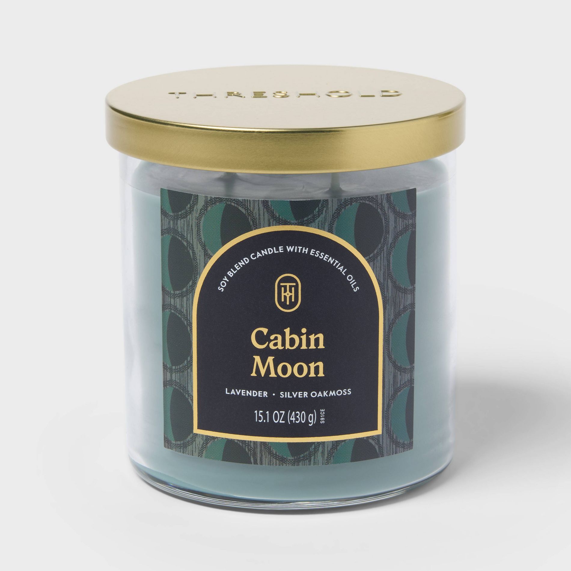 2 Wick 15.1oz Lidded Jar Candle Cabin Moon - Threshold™