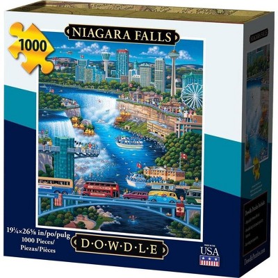 Dowdle Folk Art 192 Jigsaw Puzzle - Niagara Falls - 1000 Piece : Target