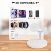 iHome 4-in-1 Magnetic Charging Stand, 15W Wireless Charger for iPhone, Apple Watch & AirPods - 4 of 4
