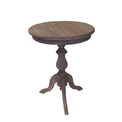 Allura Pedestal Round End Table - East At Main