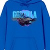 Godzilla x Kong: The New Empire Terrifying Monster City Stomper Adult Royal Blue Long Sleeve Hoodie - 2 of 4