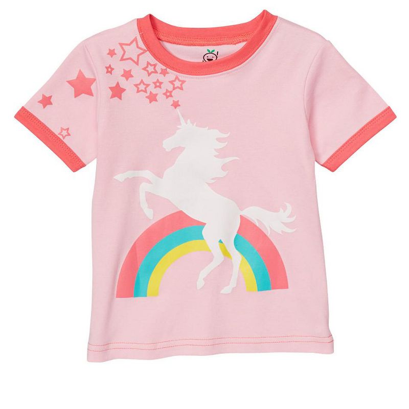 Doodle Pants Rainbow Unicorn Shirt Pink, 1 of 6