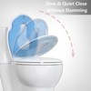 19" Elongated Toilet Seat, Slow Close Toilet Cover Seat with Toddler Seat Built in, PP Material, Easy Install and Clean, - 3 of 4