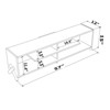 TiramisuBest TV STAND with Walnut for TV & Entertainment Furniture - 3 of 4