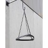 Lina I Modern Iron Plant Hanger Black - Achla Designs: Ceiling Hanging, Outdoor/Indoor Decor, No Assembly Required - 4 of 4