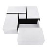 NicBex Modern 31.5" Square Coffee Table with 4 Hidden Storage Compartments and Extendable Sliding Tabletop for Living Room - 4 of 4