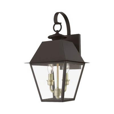 Livex Lighting Wentworth 2 - Light Wall Light in  Bronze/Antique Brass
