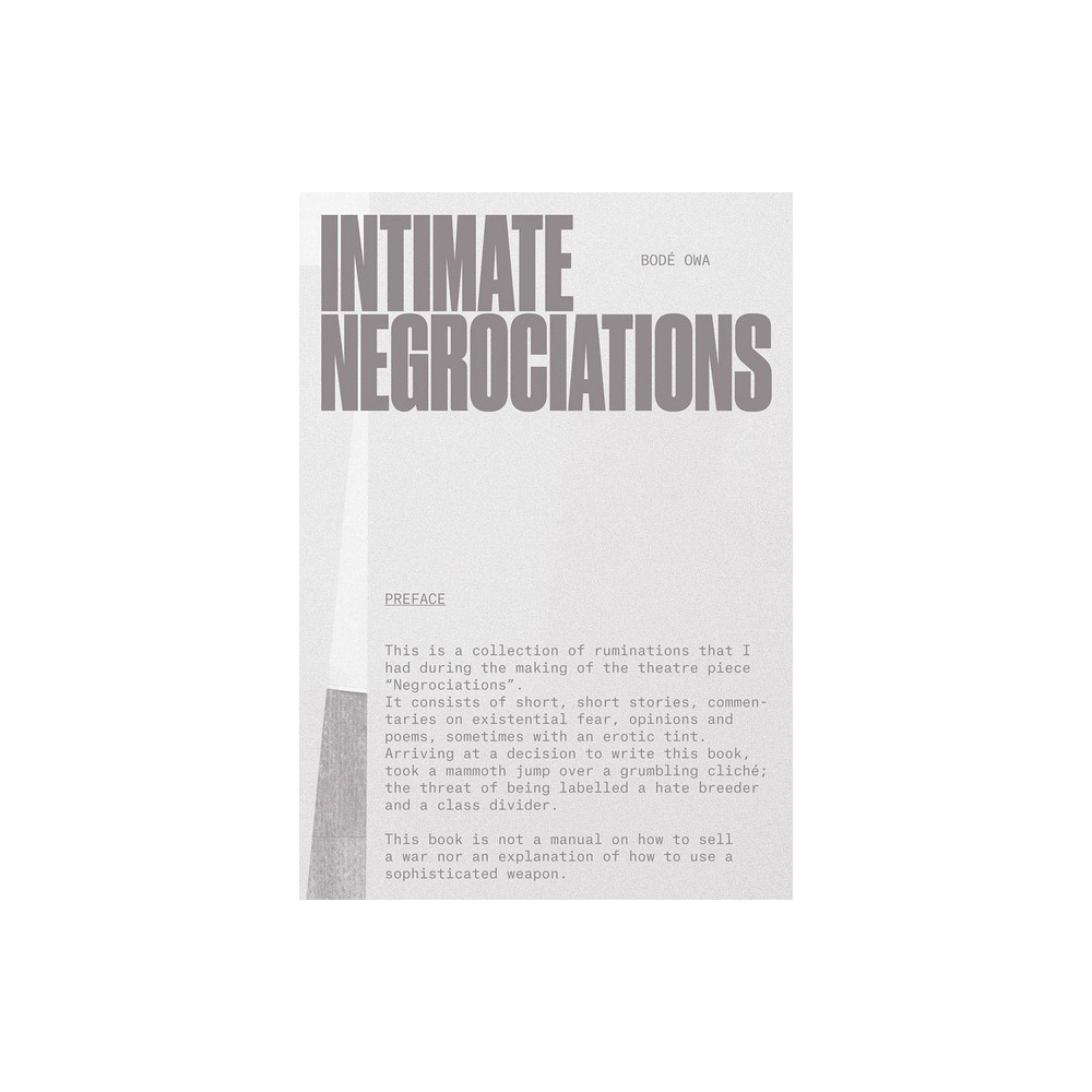 Intimate Negrociations - by Bode Owa (Paperback)