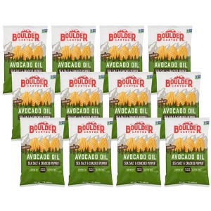 Boulder Canyon Avocado Oil Salt Cracked Pepper Potato Chips - Case of 12/10 oz - 1 of 4