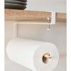 Yamazaki Home - Undershelf Paper Towel Holder - Steel + Wood - 4 of 4