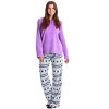 Just Love Womens Plush Pajama Pant Set with Matching Socks  Fun, Cozy Sleepwear with Sayings - 2 of 4