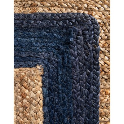 Handmade Natural Jute 9'x12' Rectangular Braided Rug