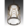 Progress Lighting Cirrine 5-Light Chandelier, Antique Bronze, Etched White Glass - 4 of 4