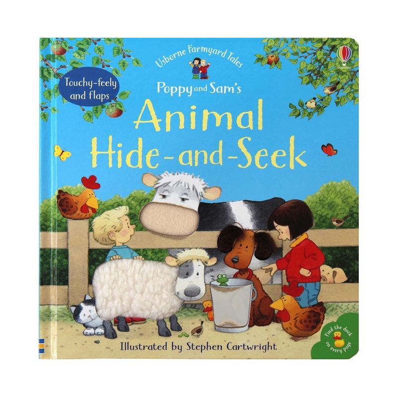 Poppy and Sam's Animal Hide-And-Seek - (Farmyard Tales) by  Jenny Tyler (Board Book), 1 of 2