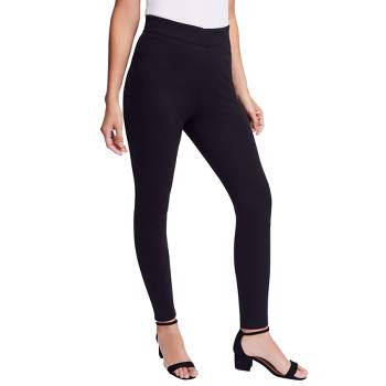 Roaman's Women's Plus Size Lace-applique Legging - 2x, Black : Target