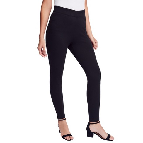 Jessica London Women's Plus Size Ponte Knit Leggings - 2x, Black : Target