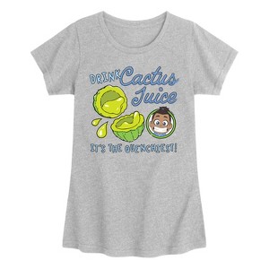 Girls' - Avatar - Drink Cactus Juice Fitted Short Sleeve Graphic T-Shirt - 1 of 3