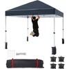 Outdoor Tent, Portable Coating Tent 10 x 10 ft, Picnic Tent, Folding Canopy Tent with Hand Bag, Waterproof Windproof UV Protection Tent, Navyblue - 2 of 4