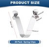 Unique Bargains Steel V Shaped Push Button Spring Lock Tent Pole Clips Kayak Paddle Snaps 20 Pcs - 2 of 3