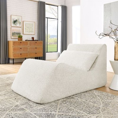 CAVINAS Bean Bag Chair for Adults and Kids, Lazy Floor Sofa Couch with Ergonomic Design, Memory Foam, for Living Room Bedroom, Office