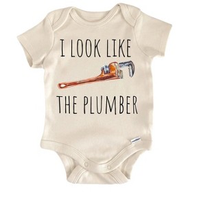 Plumber Plumbing Newborn Baby Onesie® Bodysuit GS1 - 1 of 4