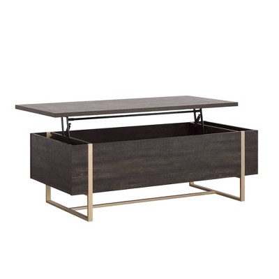 Sauder Walter Heights Lift Top Coffee Table Blade Walnut