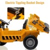 Ride on Dump Truck for Kids, 12V Ride on Car with Electric Dump, Electric Ride on Toy for Kids, Ride-On Truck with USB, AUX, Music,Headlight - 3 of 4