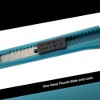 MotoProducts 15 Bulk 5" Box Cutters Turquoise with Snap-Off Blades and Safety Locks - 4 of 4