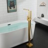 CASAINC 1-Handle Freestanding Tub Faucet with Handheld Shower Head in Brushed Nickel - 4 of 4