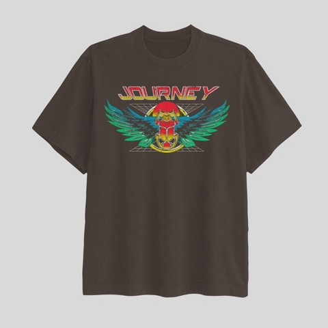 Мужские футболки Journey Men's Journey Short Sleeve Graphic T-Shirt - Dark Brown XXL