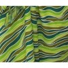 LA LEELA Women's Summer Beach Wrap Bikini Wraps Sarong Cover up Skirt Bathing suit Swimsuit Cover Ups for Swimwear Women One Size Green, Stripe - 2 of 4