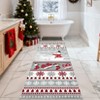 Christmas Living Room Rugs Machine Washable Xmas Snowman Area Rug - 2 of 4