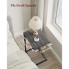 VASAGLE C-Shaped End Table, Small Side Table for Couch, Sofa Table with Metal Frame for Living Room, Bedroom, Bedside - 3 of 4