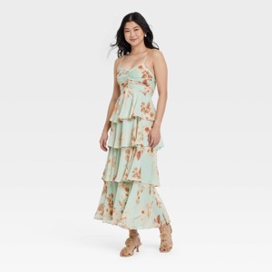 Women's Tiered Ruffle Maxi A-Line Dress - A New Day™ - 1 of 3