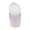 Unique Bargains Medium Polka Dot Disposable Baking Cups Wood Pulp Paper PE Coating 2.76"x2.17" 50 Pcs - 3 of 4