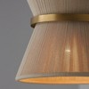 Capital Lighting Cecilia 1 - Light Pendant in  Bleached Natural Rope/Patinaed Brass - 2 of 4