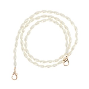 Unique Bargains 1 Pc Faux Pearl Handbag Strap White - 1 of 4